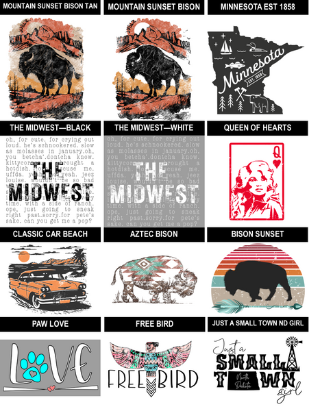 Create-Your-Own Graphic/Midwest Crewneck