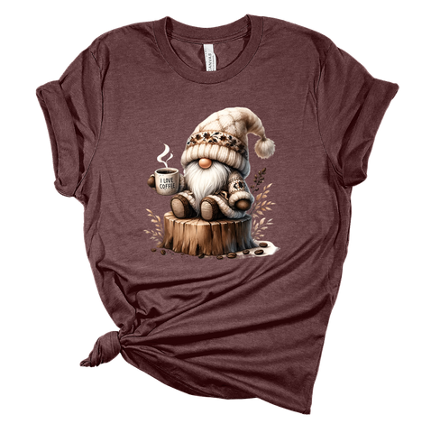 Love Coffee Gnome Tee
