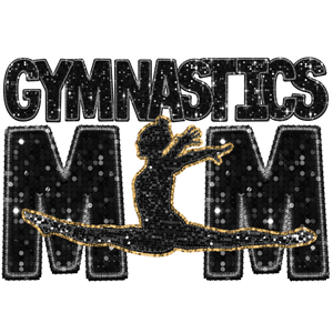 Sequin Gymnastics Mom Print