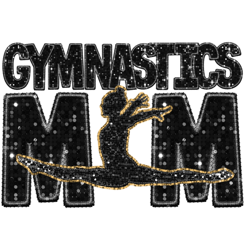 Sequin Gymnastics Mom Print