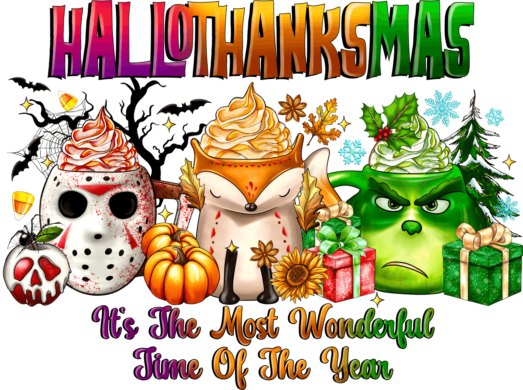 Hallothanksmas Print