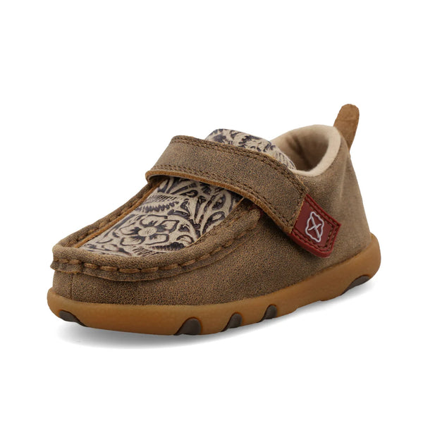 Twisted X Infant Leather Tooled Moc Shoe