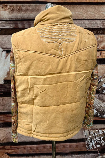 Embroidered Boot Stitch Vest