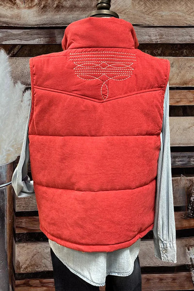 Embroidered Boot Stitch Vest