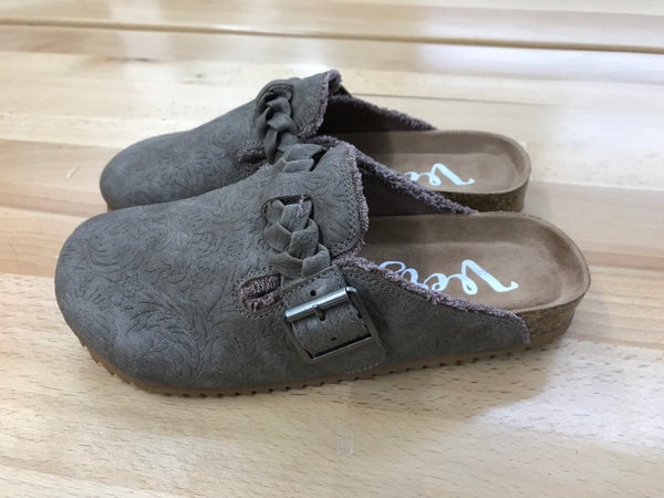 Iris Tooled Leather Mule