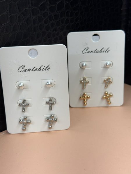 Rhinestone Earring Sets