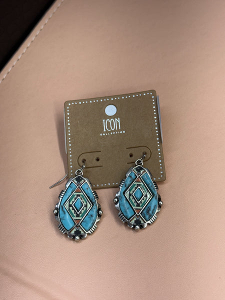 Muticolor Aztec Earrings
