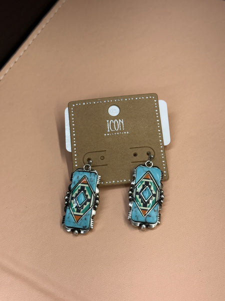 Muticolor Aztec Earrings