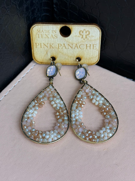 Asst Peachy Pink Earrings
