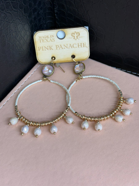 Asst Peachy Pink Earrings