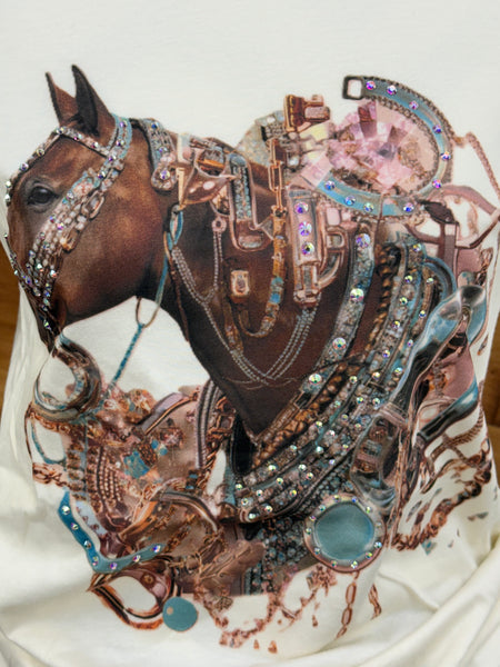 Queen Gypsy Blingy Horse Tee