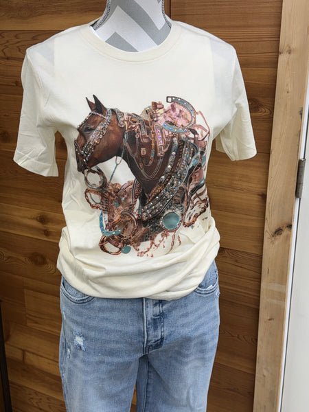 Queen Gypsy Blingy Horse Tee