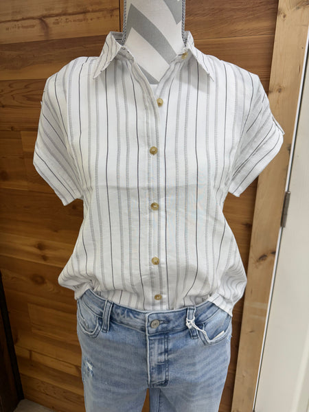 Short Sleeve Stripe Top