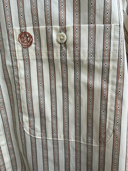Wrangler® George Strait Collection One Pocket Long Sleeve Stripe Shirt - Relaxed Fit