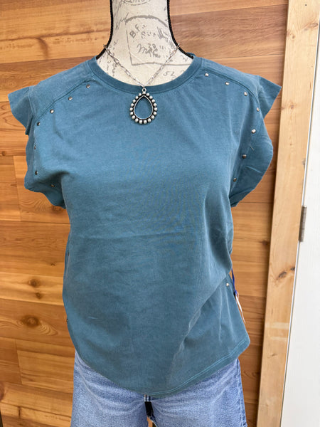 Ladies Panhandle Slim Studded Tee