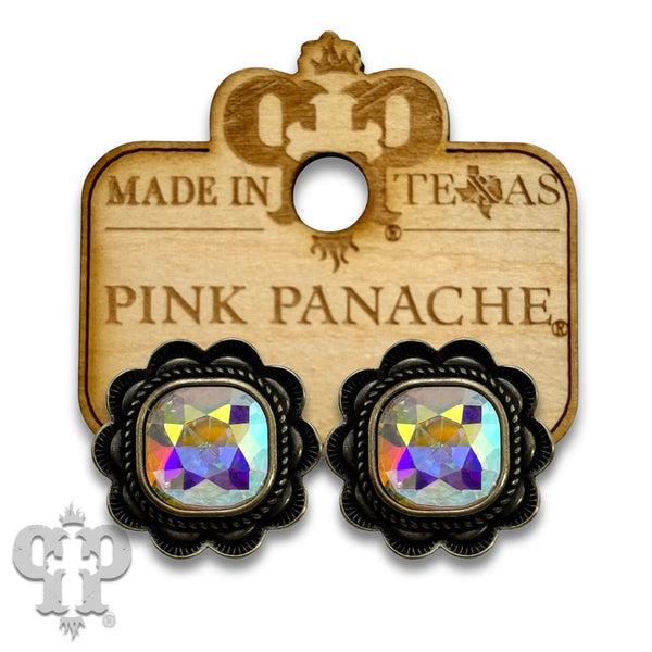 Pink Panache Western Ruffle Edge Post Earrings