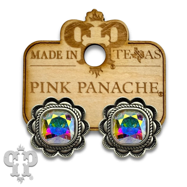 Pink Panache Western Ruffle Edge Post Earrings