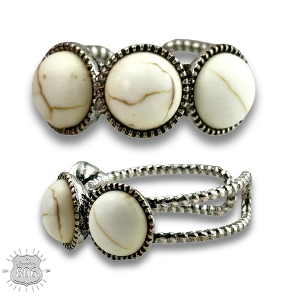 Posh Round Stone Ring