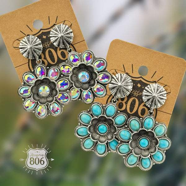 806 Western Flower Earrings