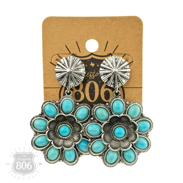 806 Western Flower Earrings