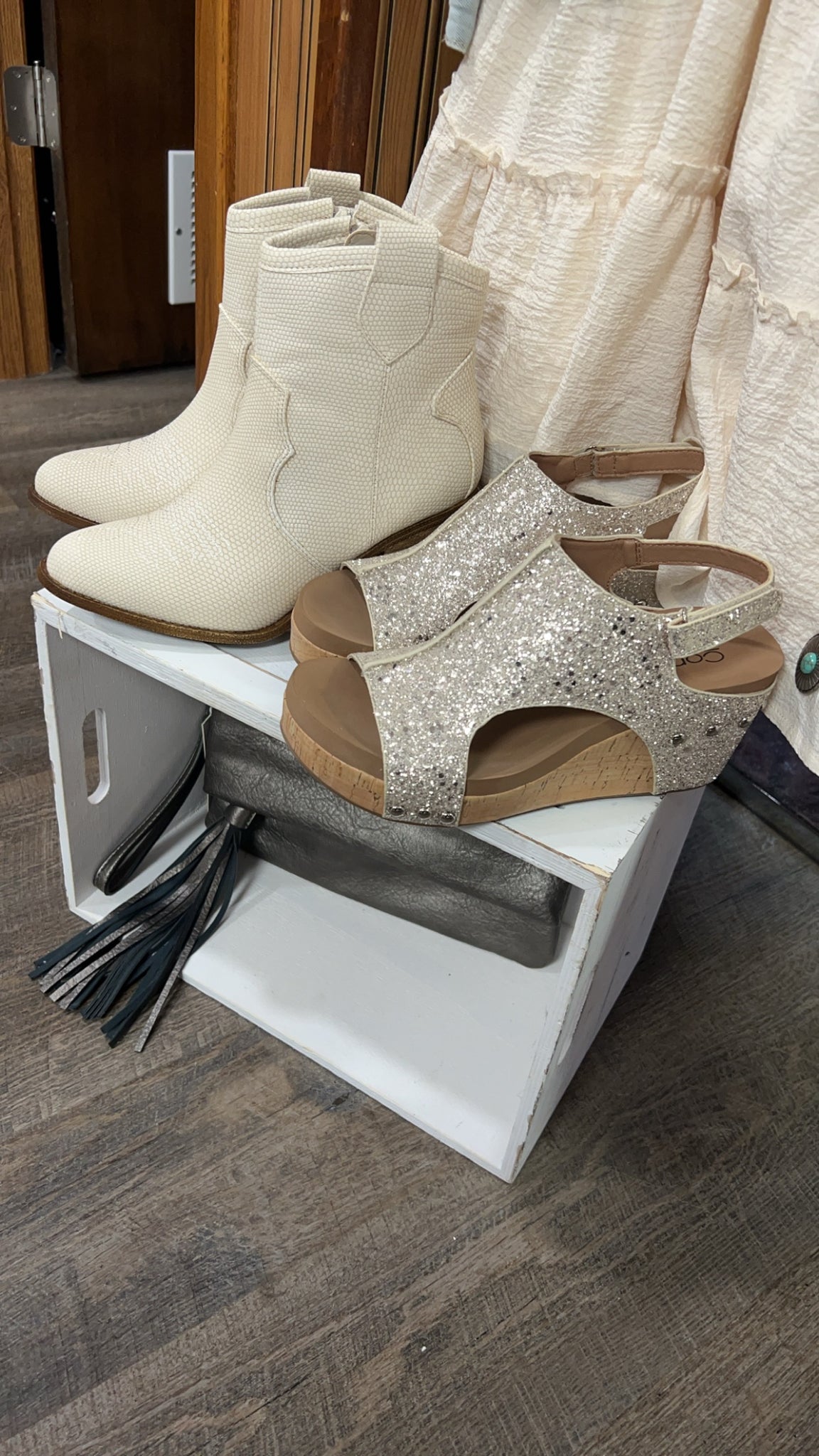Corky's Glitter Carley Wedge Shoe