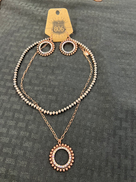 806 Copper Navajo Pearl Jewelry