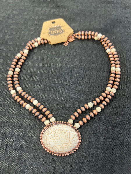 806 Copper Navajo Pearl Jewelry