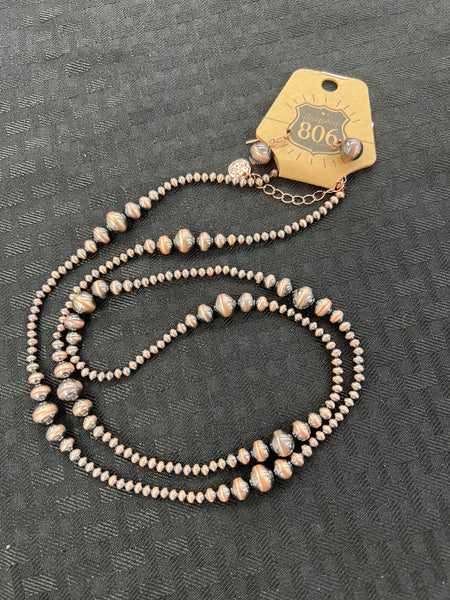 806 Copper Navajo Pearl Jewelry