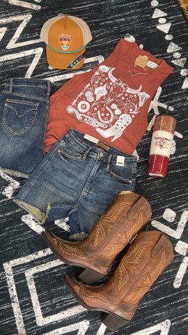 Wild West Ladies Cutoff Tank