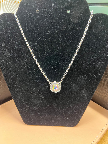 Assorted Silver Australian Crystal Necklaces