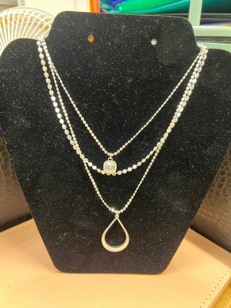 Assorted Silver Australian Crystal Necklaces