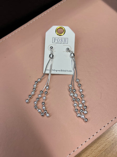 Posh Assorted Silver Dangle Earrings