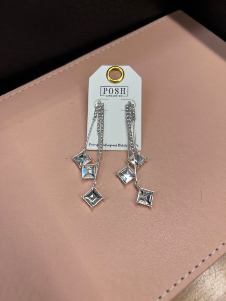 Posh Assorted Silver Dangle Earrings