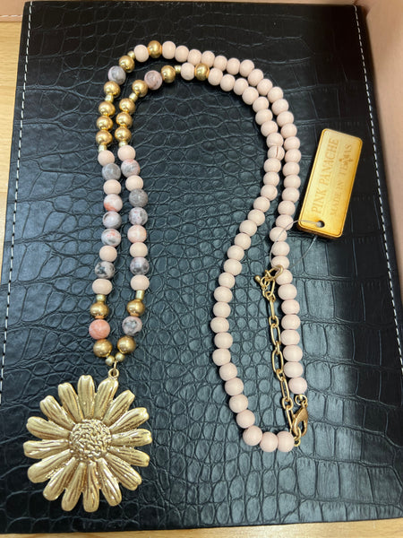 Soft Pink and Gold Assorted Beaded Jewelry