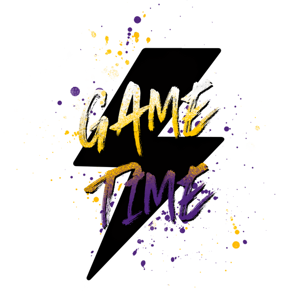Gold/Purple Game Time Prints