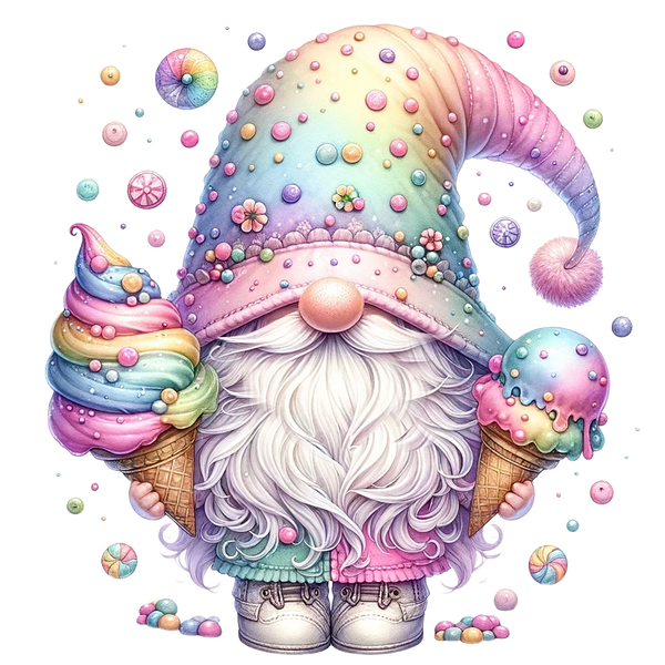 Ice Cream Gnome Print