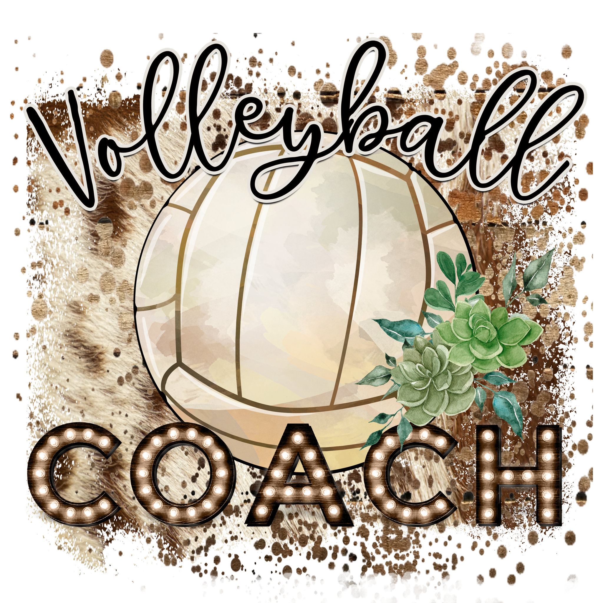 Volleyball Coach Print