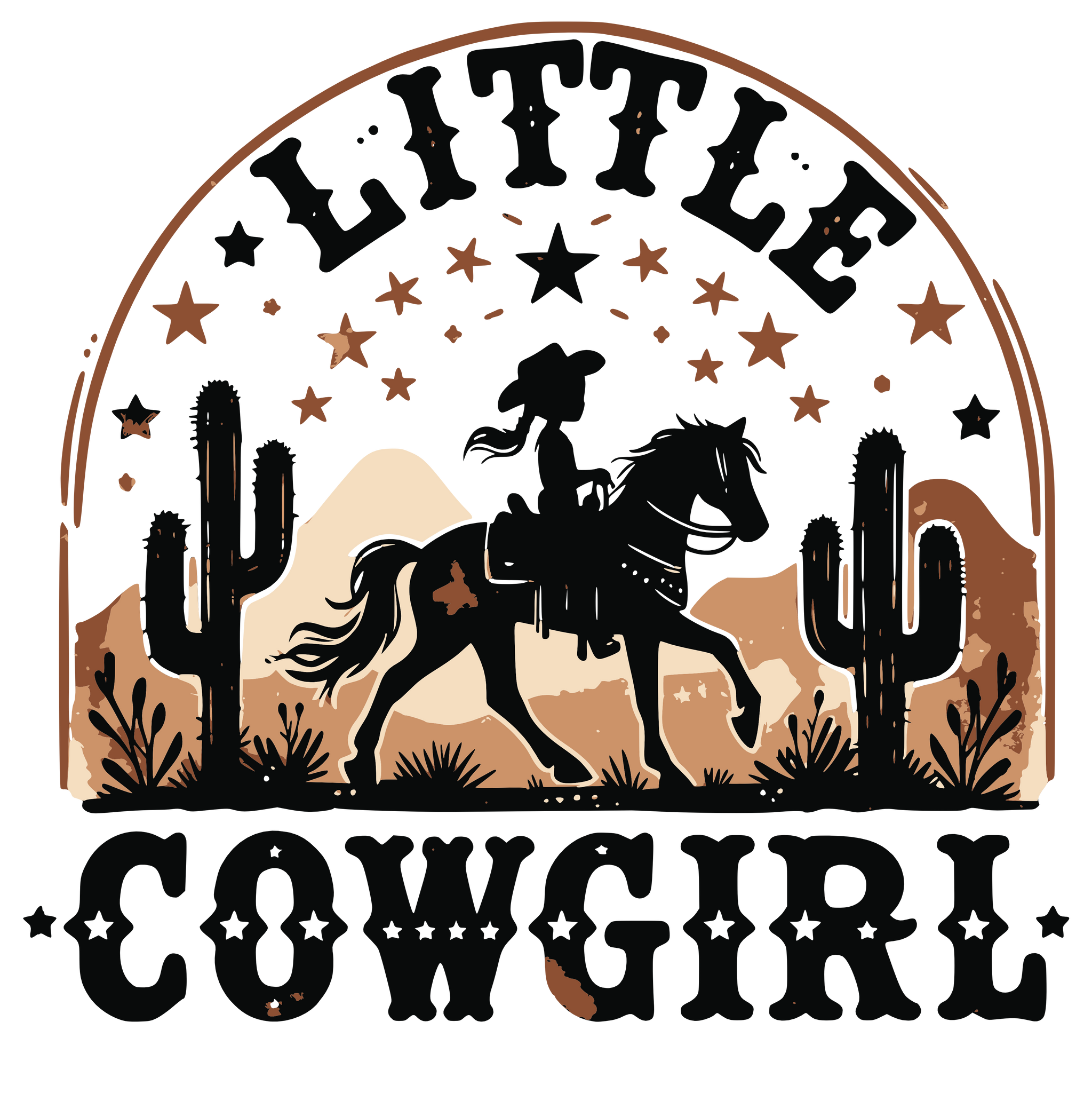Little Cowgirl T-Shirt Print