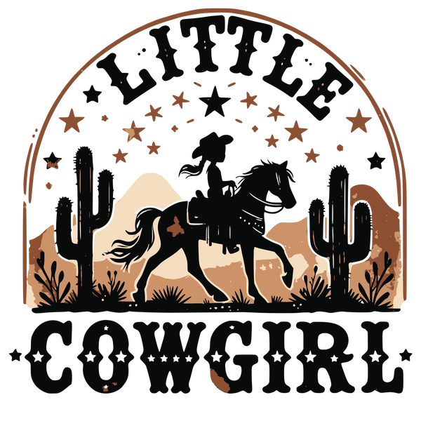 Little Cowgirl T-Shirt Print