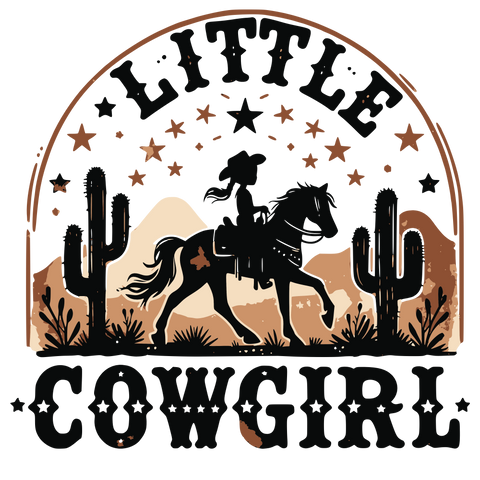 Little Cowgirl T-Shirt Print