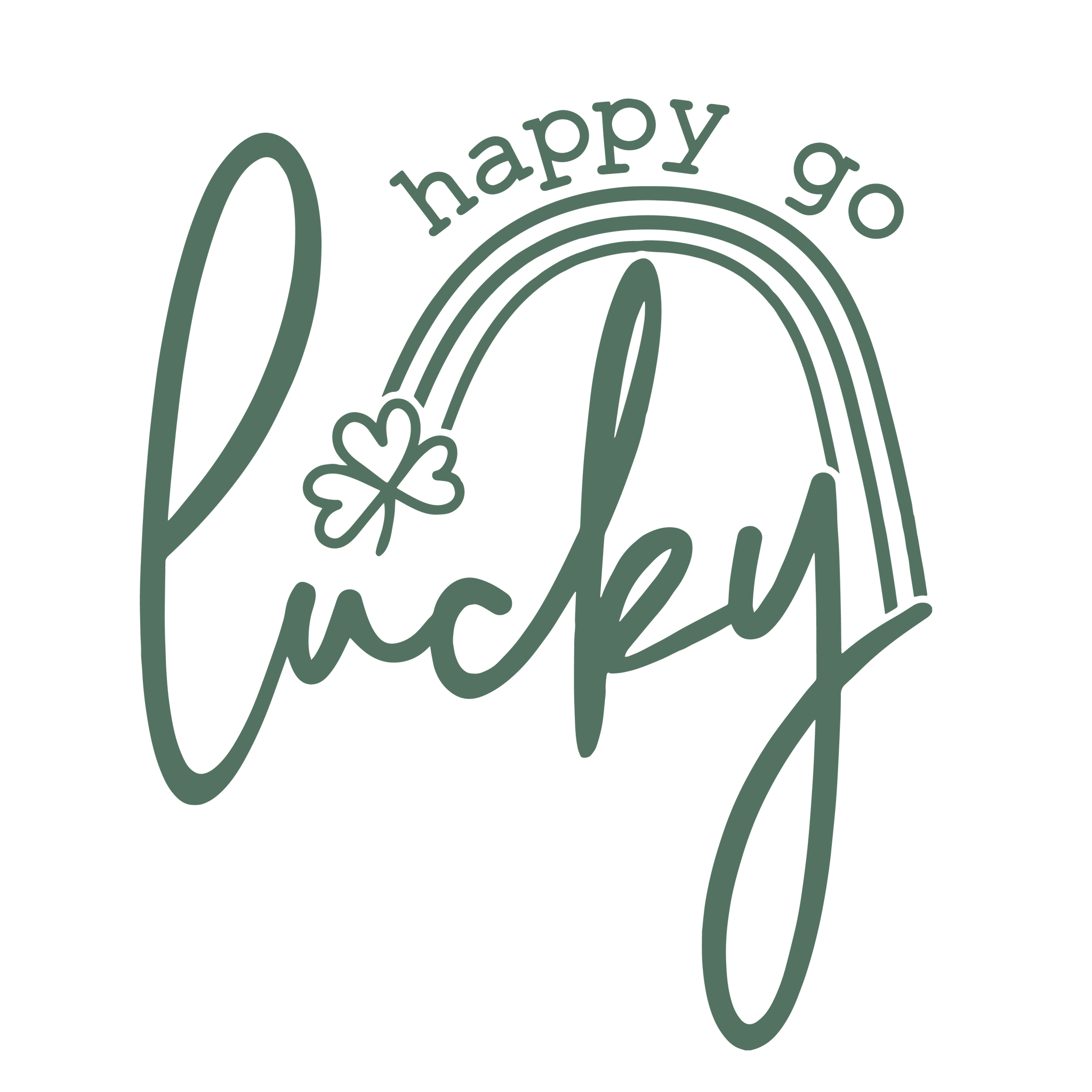 Happy Go Lucky Print