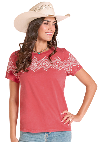 Panhandle Slim Ladies Graphic Patterned T-Shirt