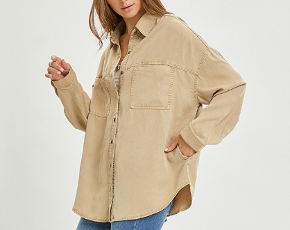 Oversized Tencel Buttondown