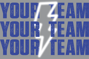 Your Team Custom Lightning Bolt Apparel