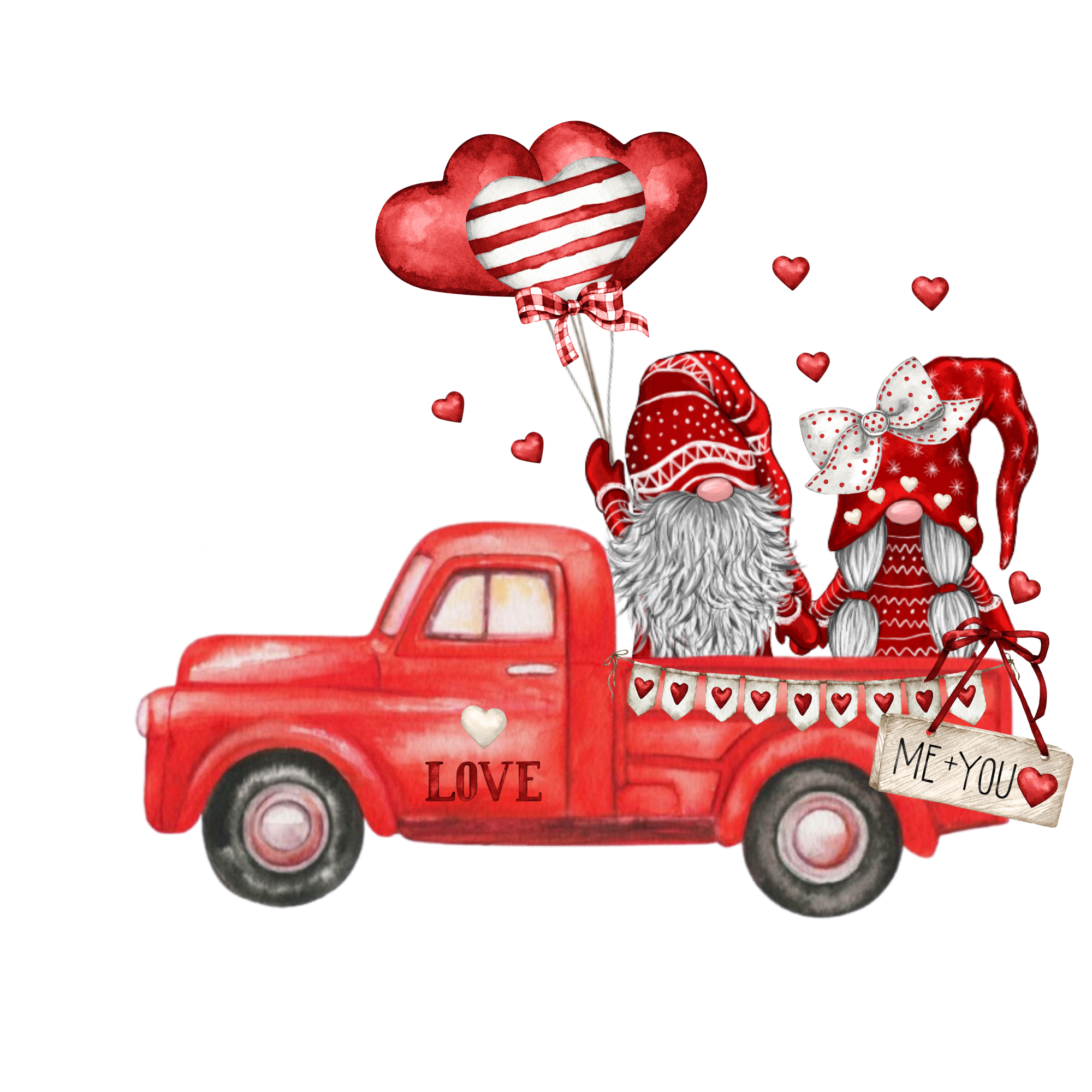Gnome Truck Love Print