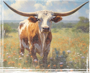 Prairie Longhorn Photo Print