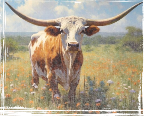 Prairie Longhorn Photo Print
