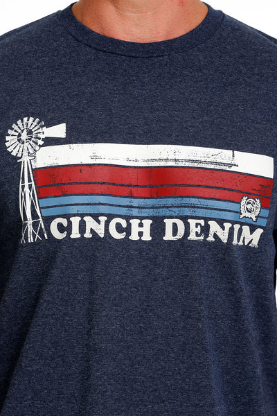 CINCH Denim Windmill Tee