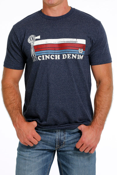 CINCH Denim Windmill Tee