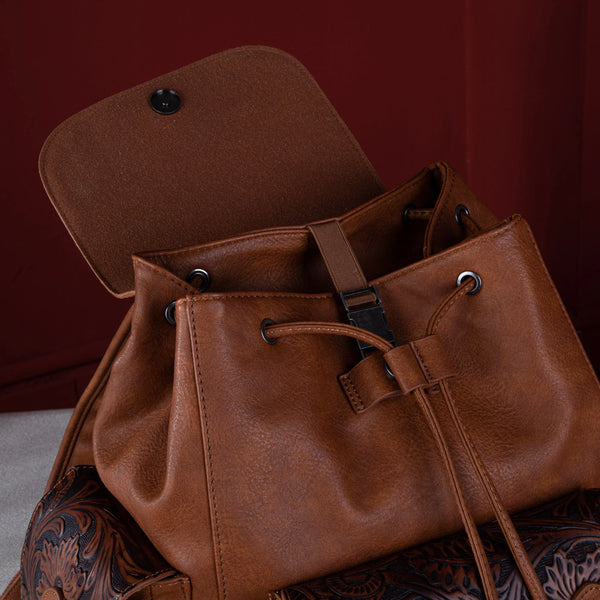 Wrangler Vintage Floral Tooled Backpack